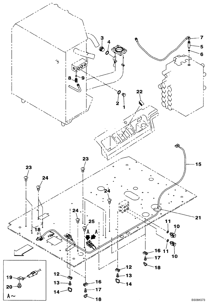 Схема запчастей Case CX210BNLC - (08-49) - PLUG (08) - HYDRAULICS