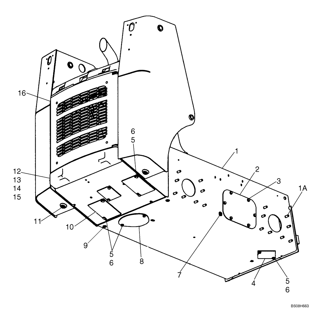 Схема запчастей Case 420 - (09-11) - CHASSIS (420) (09) - CHASSIS