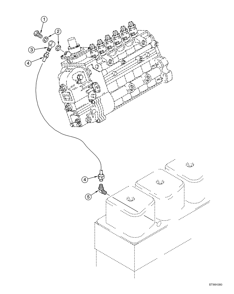 Схема запчастей Case 1150H_IND - (03-09) - ANEROID AND WASTEGATE SYSTEM (03) - FUEL SYSTEM