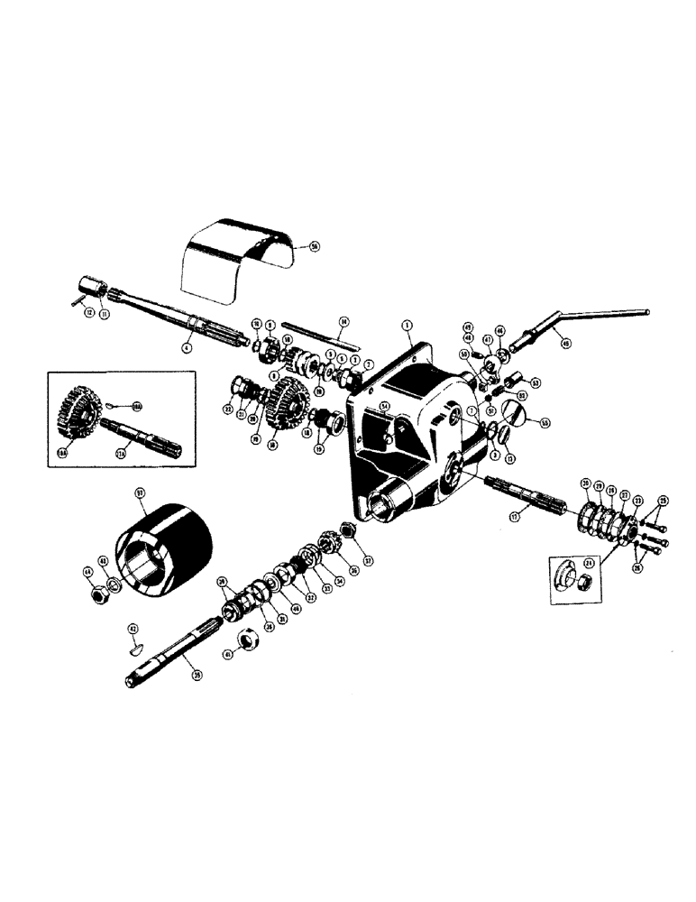 Схема запчастей Case 520 - (148) - POWER TAKE-OFF AND BELT PULLEY (05) - UPPERSTRUCTURE CHASSIS