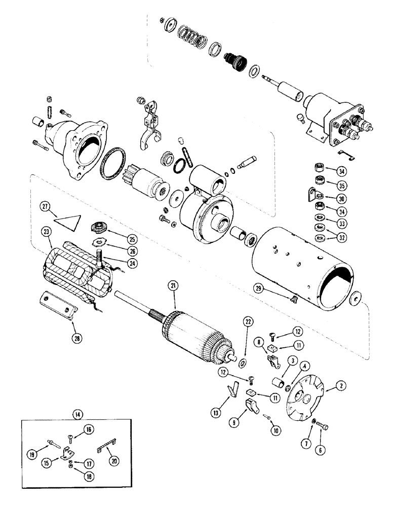 Схема запчастей Case 780 - (125A) - L106562 STARTER (04) - ELECTRICAL SYSTEMS