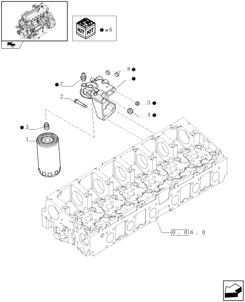 Схема запчастей Case F2CE9684P E007 - (0.20.0) - FUEL FILTER & RELATED PARTS (504088016 - 504216736) 