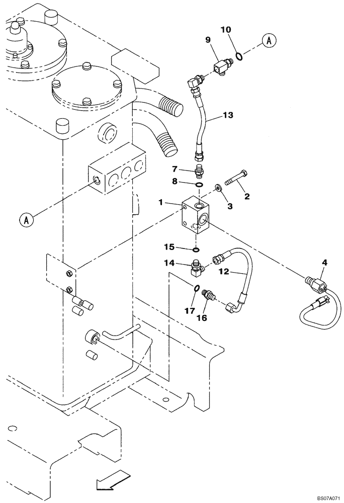 Схема запчастей Case CX130B - (08-02) - HYDRAULIC RESERVOIR - PRESSURE SWITCH (08) - HYDRAULICS