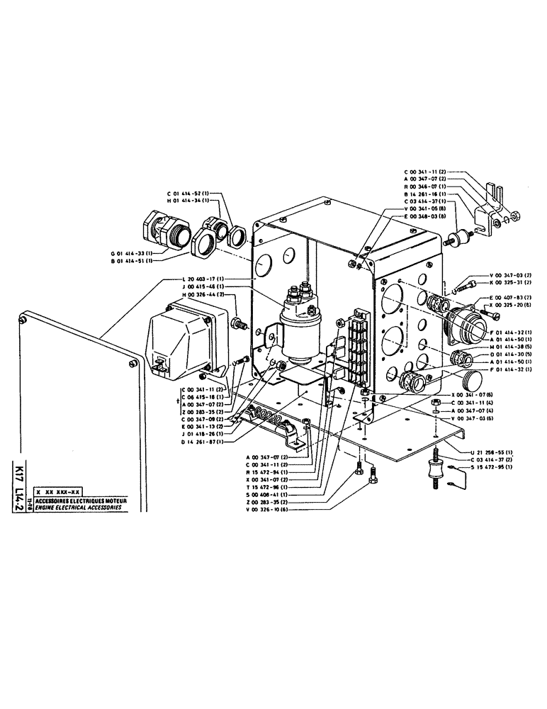 Схема запчастей Case 160CL - (268) - ENGINE ELECTRICAL ACCESSORIES (06) - ELECTRICAL SYSTEMS