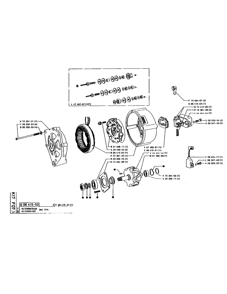 Схема запчастей Case 160CL - (266) - ALTERNATOR (06) - ELECTRICAL SYSTEMS