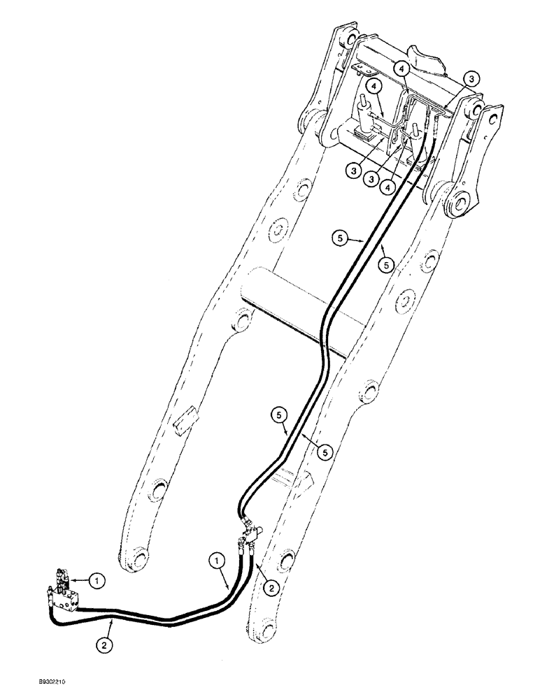 Схема запчастей Case 721B - (1-32) - PICTORIAL INDEX, COUPLER HYDRAULIC CIRCUIT, XT LOADER (00) - PICTORIAL INDEX