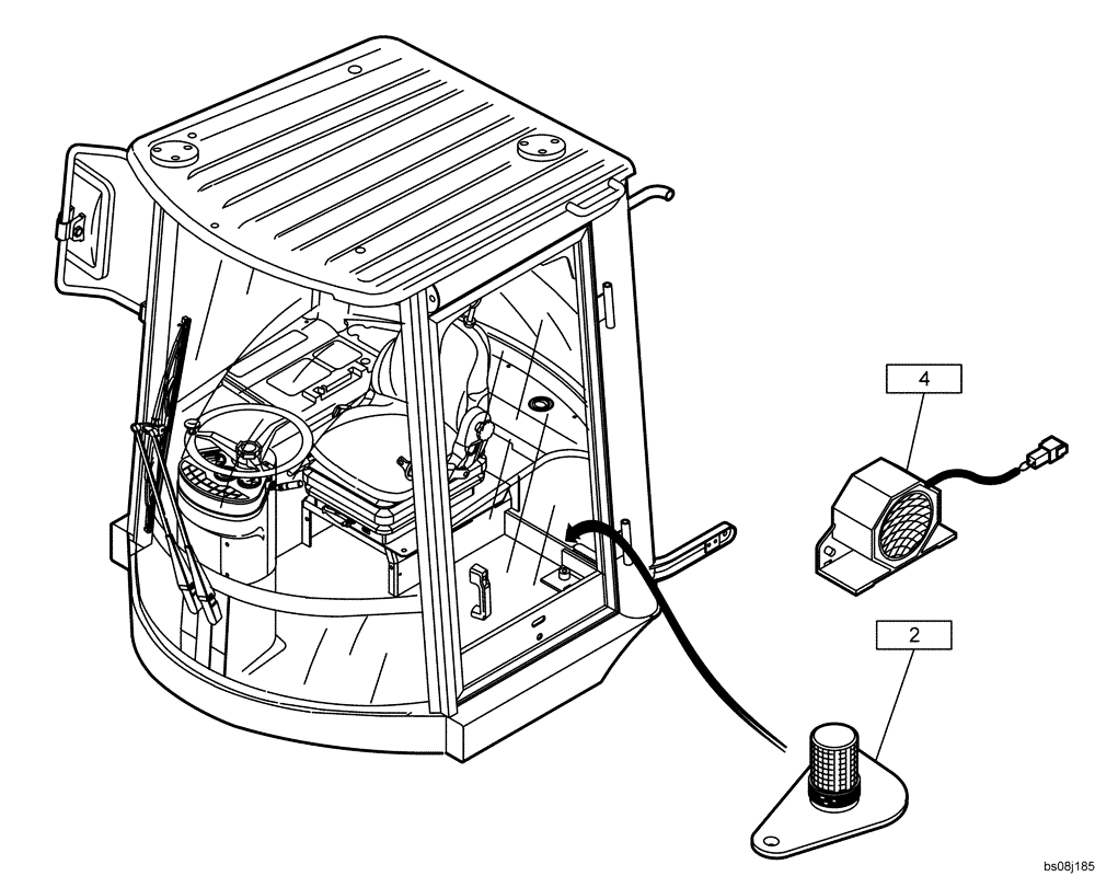 Схема запчастей Case 21D - (42.100[002]) - SCOPE OF SUPPLY FRANCE (OPTION) (S/N 561101-UP) No Description