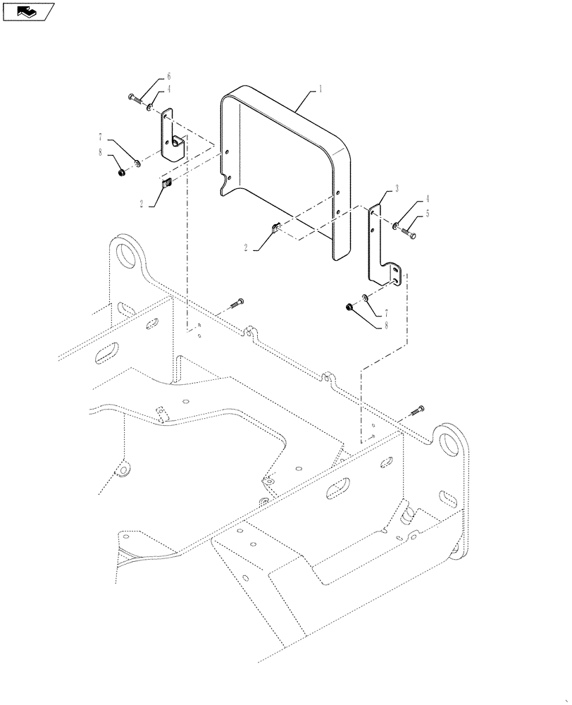 Схема запчастей Case 921F - (10.102.03) - COVERS, DRIVE BELT WITHOUT AIR CONDITIONING (10) - ENGINE