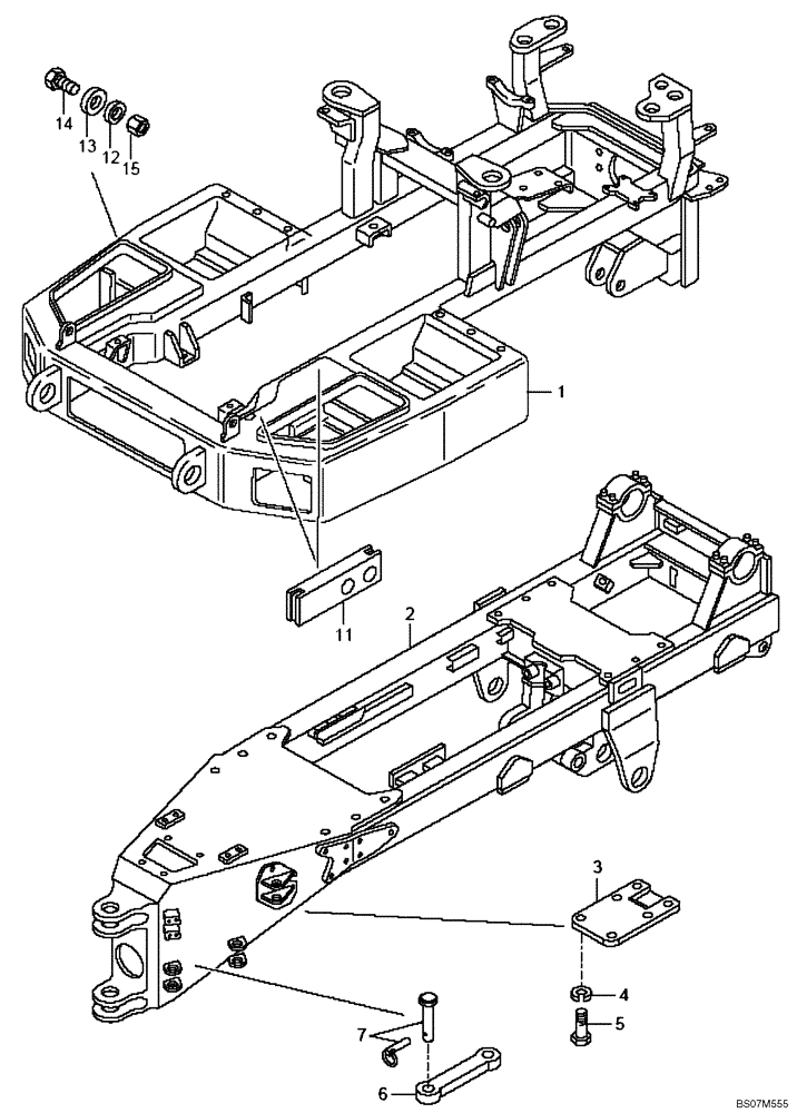 Схема запчастей Case 325 - (3.457/1[01B]) - FRAME - ATTACHMENTS (87628706) (09) - Implement / Hydraulics / Frame / Brakes