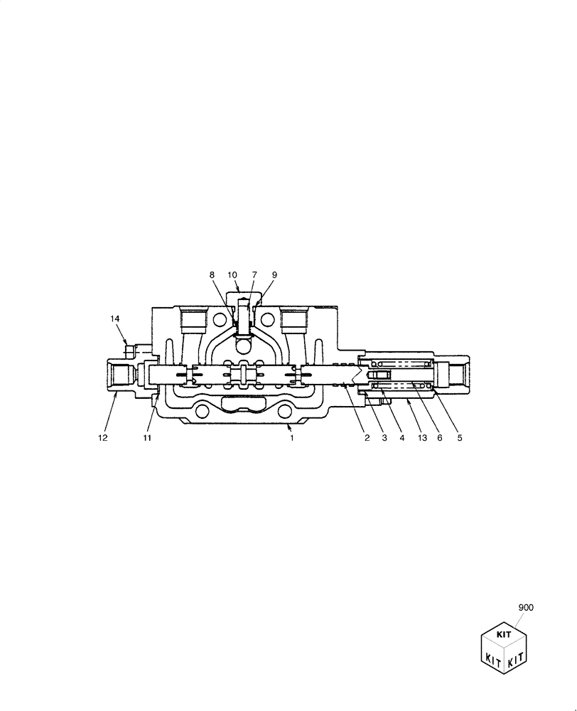 Схема запчастей Case CX27B - (HC003-01[1]) - HYDRAULIC CONTROL VALVE - COMPONENTS (SLEWING) (35) - HYDRAULIC SYSTEMS