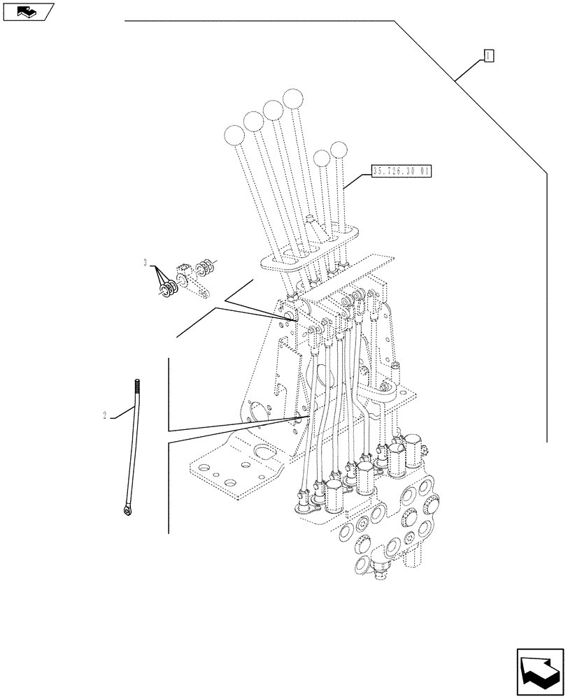 Схема запчастей Case 580SN WT - (88.035.17) - DIA KIT, CONVERSION EXTENDABLE DIPPER (88) - ACCESSORIES