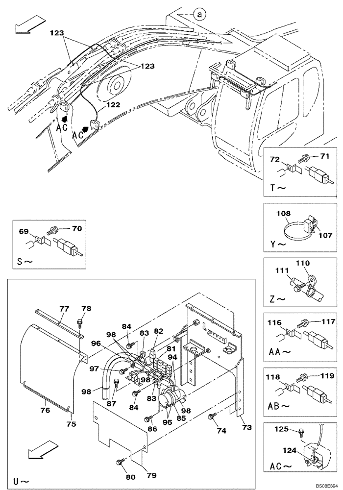 Схема запчастей Case CX700B - (04-02) - HARNESS, MAIN - CHASSIS, UPPERSTRUCTURE (04) - ELECTRICAL SYSTEMS