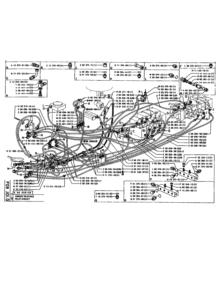 Схема запчастей Case 160CL - (119) - PILOT CIRCUIT (07) - HYDRAULIC SYSTEM