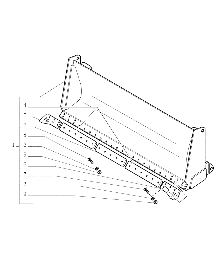 Схема запчастей Case 1850K LT - (9.469[01]) - STRAIGHT MOLDBOARD (HS) - OPTIONAL CODE 76078101 (19) - OPTIONS