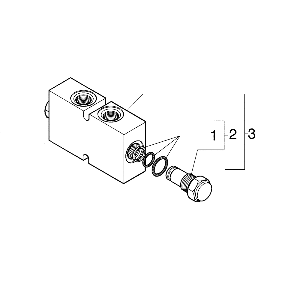 Схема запчастей Case 885B - (08-39[01]) - RETAINER VALVE (08) - HYDRAULICS