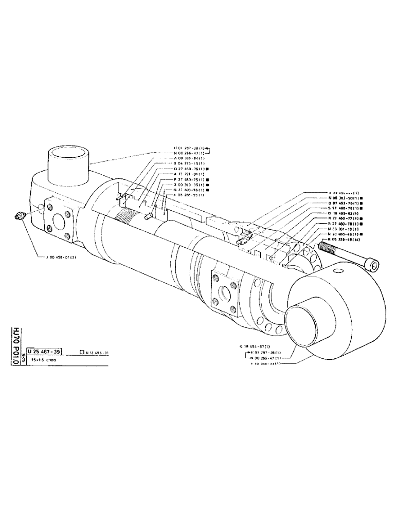 Схема запчастей Case 75P - (096) - NO DESCRIPTION PROVIDED (07) - HYDRAULIC SYSTEM