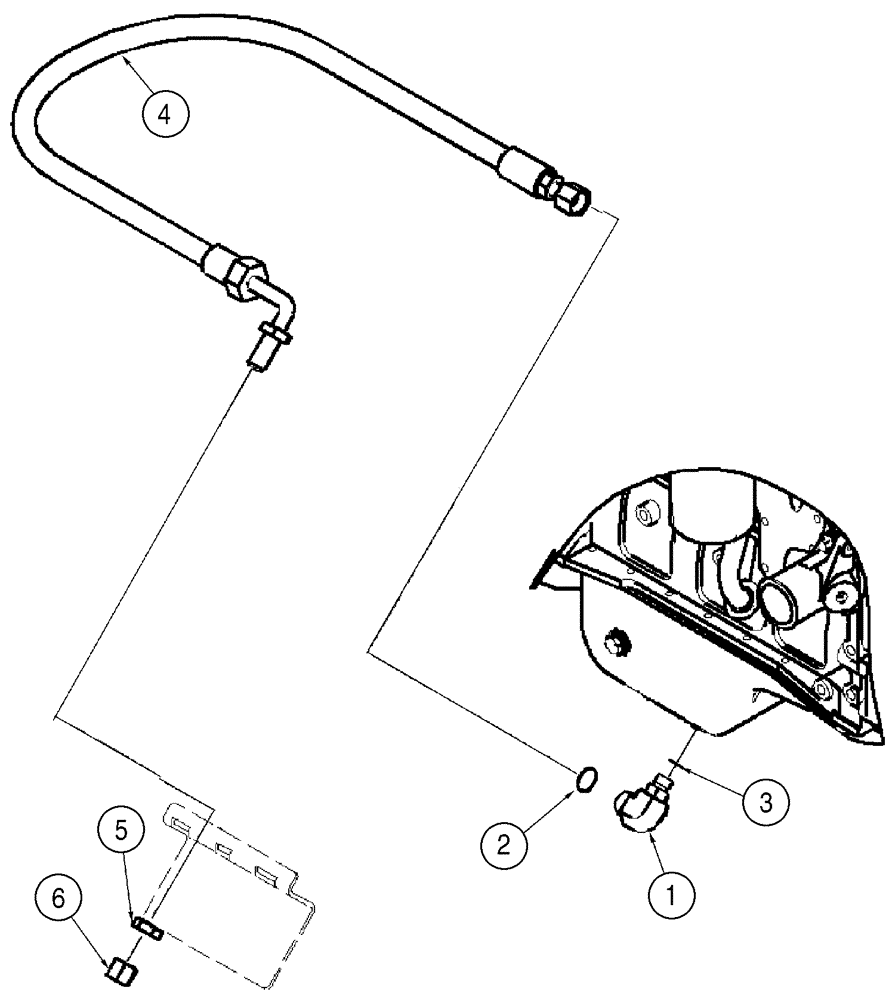 Схема запчастей Case 521D - (02-20) - OIL PUMP, PAN - DRAIN LINE (02) - ENGINE