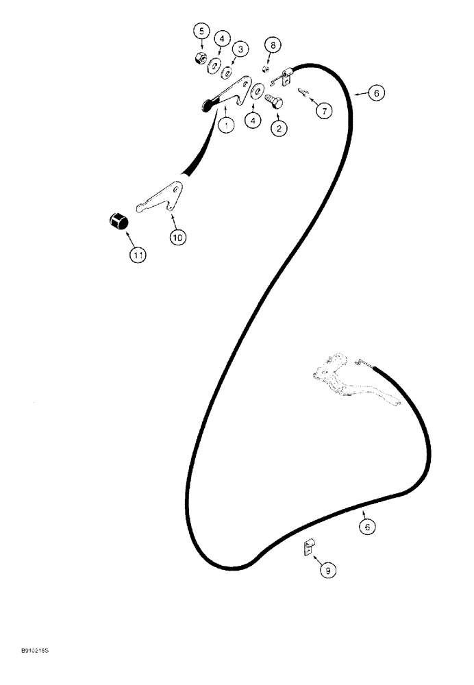 Схема запчастей Case 60 - (03-002) - THROTTLE CONTROL 