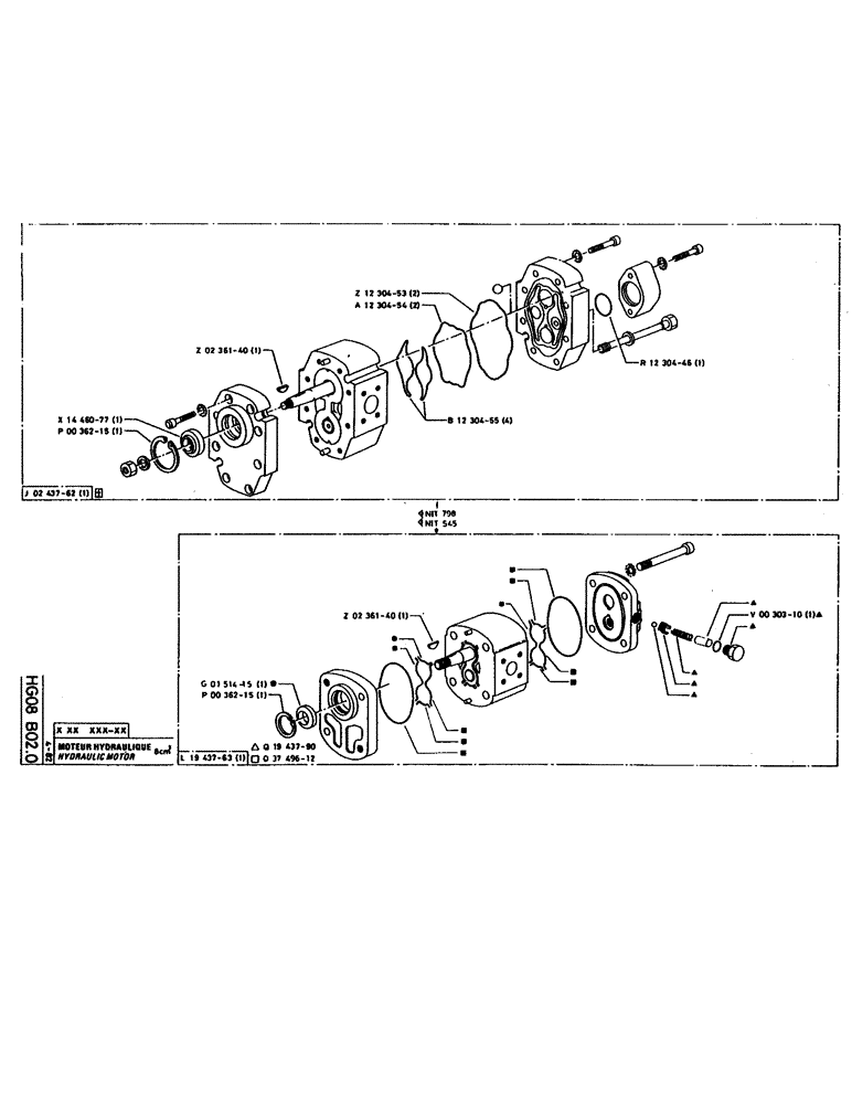 Схема запчастей Case 160CL - (149) - HYDRAULIC MOTOR (07) - HYDRAULIC SYSTEM