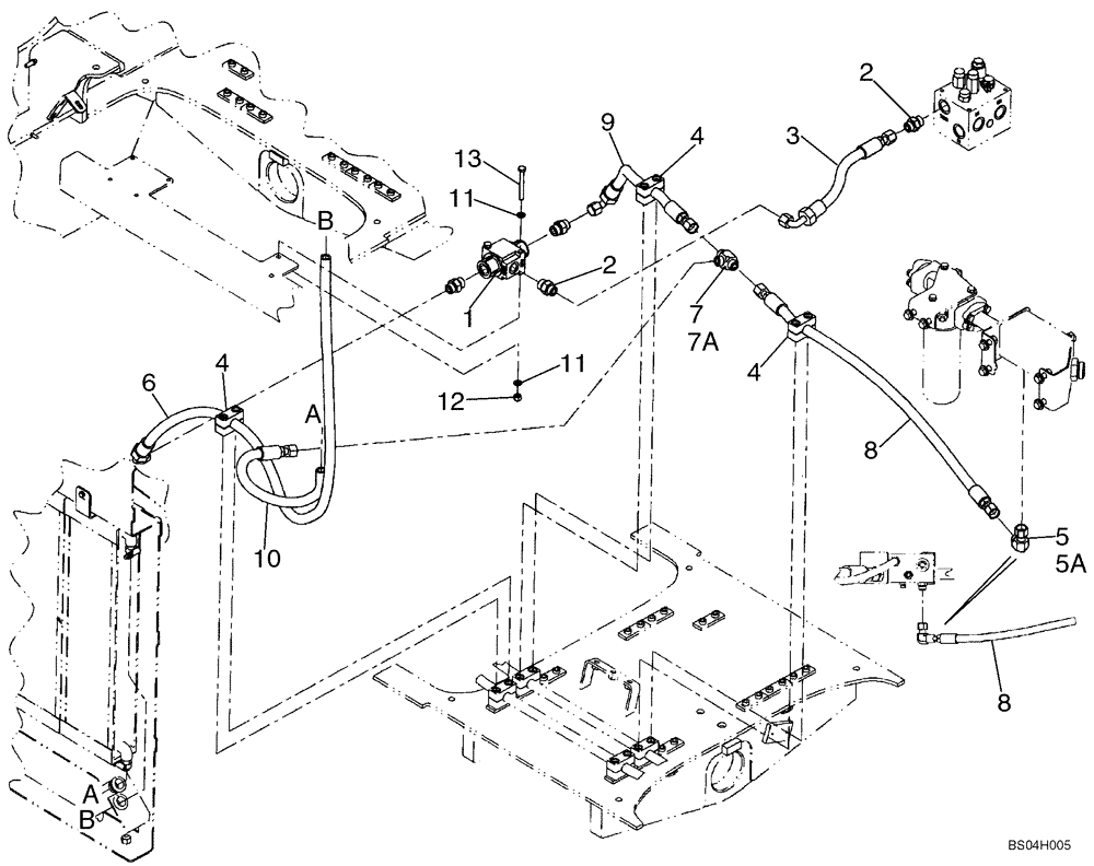 Схема запчастей Case 721D - (08-06) - HYDRAULICS - THERMAL BYPASS (08) - HYDRAULICS