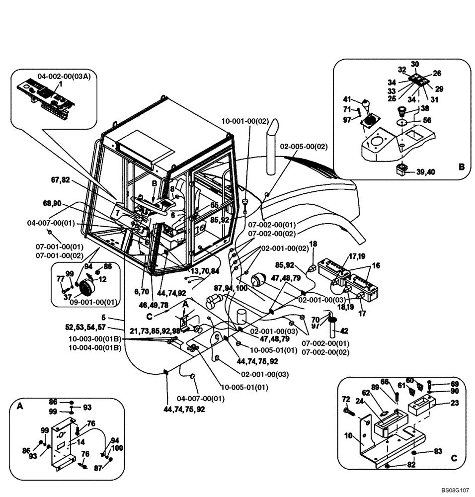 Схема запчастей Case SV216 - (55.100.01[03]) - WIRING INSTALLATION (GROUP 408) (ND142146) (P.I.N. AFTER DDD001226) (55) - ELECTRICAL SYSTEMS