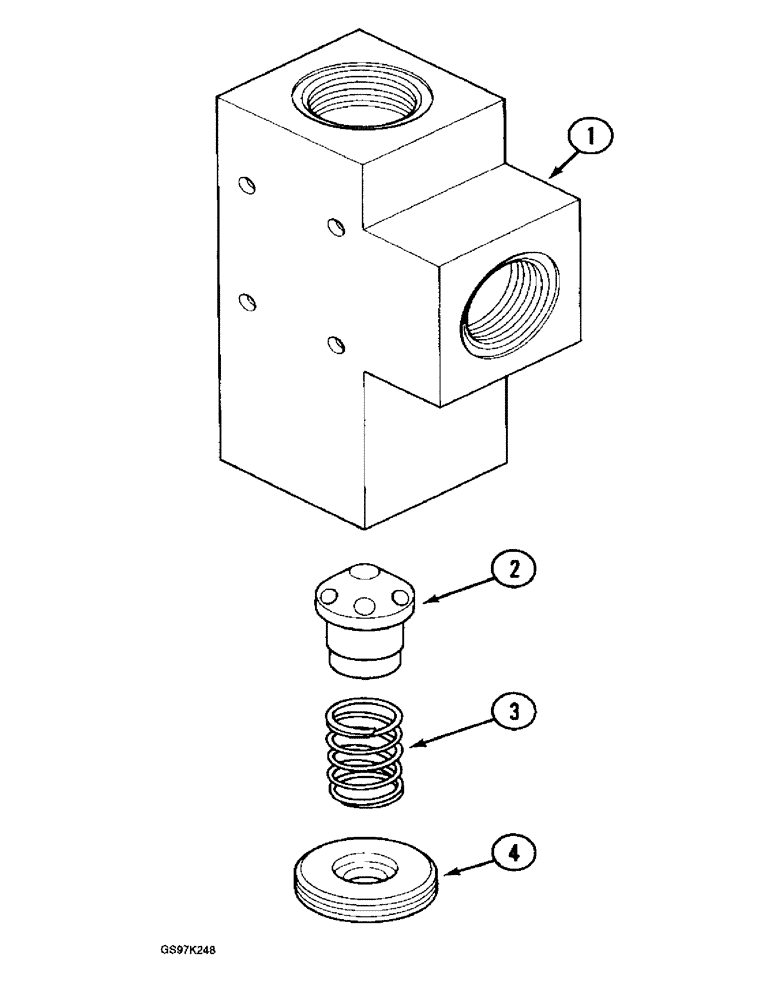 Схема запчастей Case 888 - (8C-42) - FEED CONTROL VALVE, P.I.N. 15608 AND AFTER, P.I.N. 106806 AND AFTER (08) - HYDRAULICS