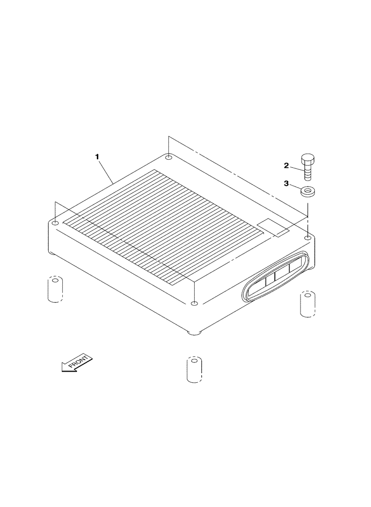 Схема запчастей Case CX350 - (04-031-00[01]) - CONTROLLER (05) - STEERING