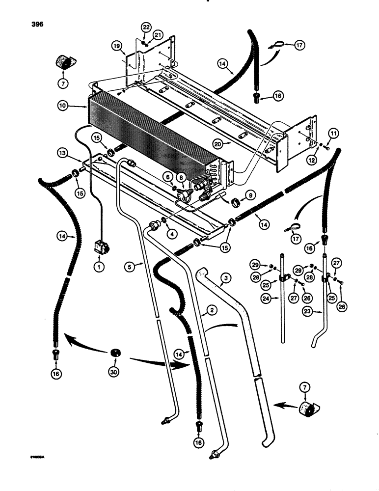 Схема запчастей Case 780B - (396) - CAB AIR CONDITIONER (09) - CHASSIS/ATTACHMENTS