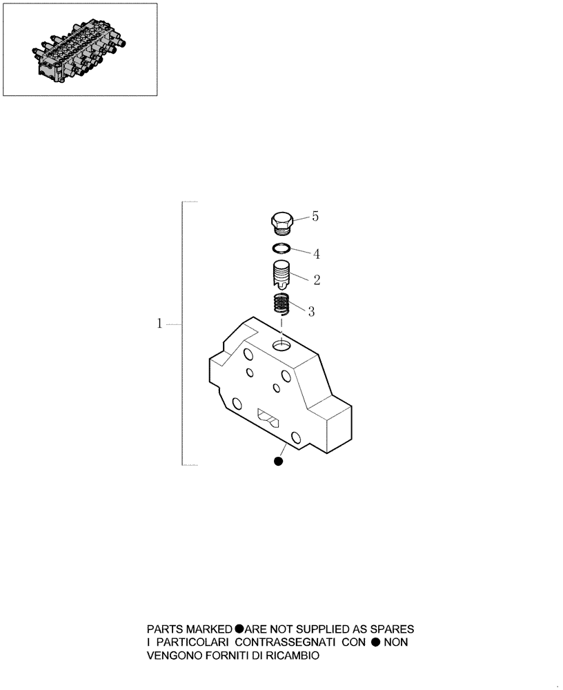 Схема запчастей Case CX16B - (1.050[14]) - HYDRAULIC CONTROL VALVE - COMPONENTS (35) - HYDRAULIC SYSTEMS