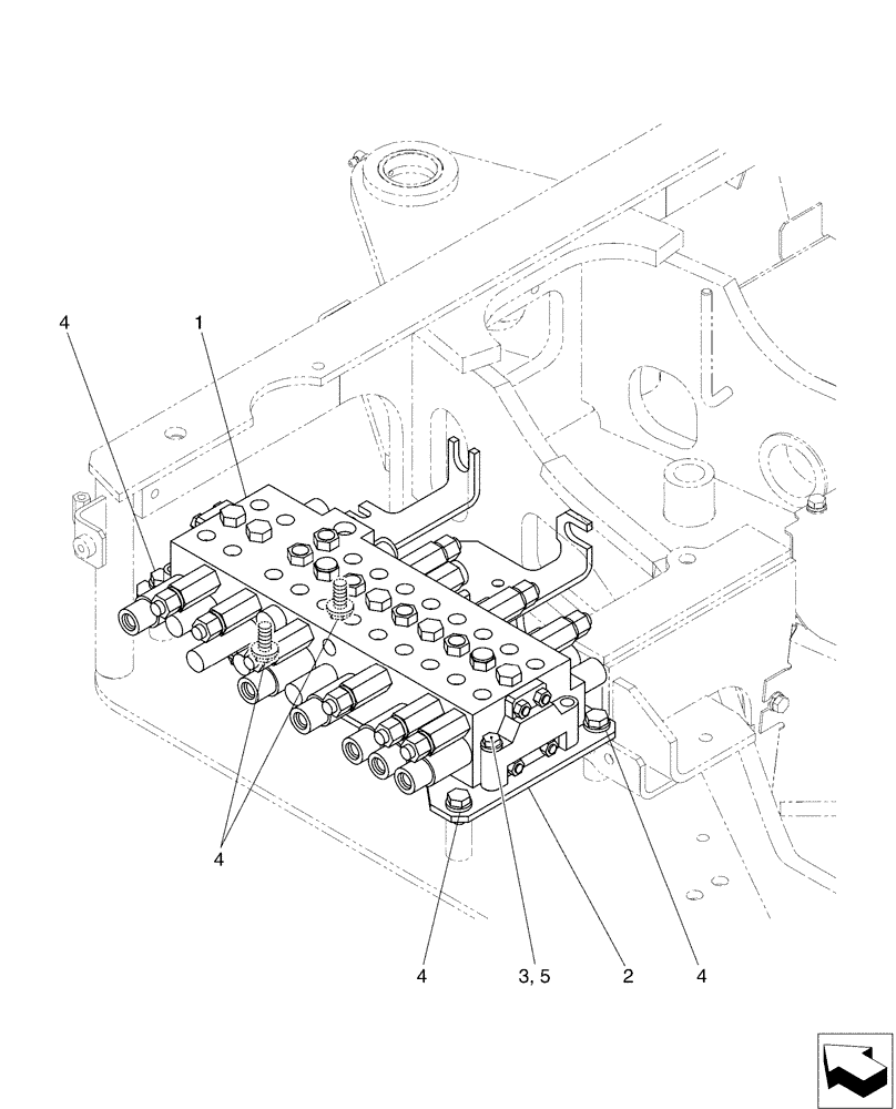 Схема запчастей Case CX17B - (01-020[01]) - VALVE INSTAL (35) - HYDRAULIC SYSTEMS