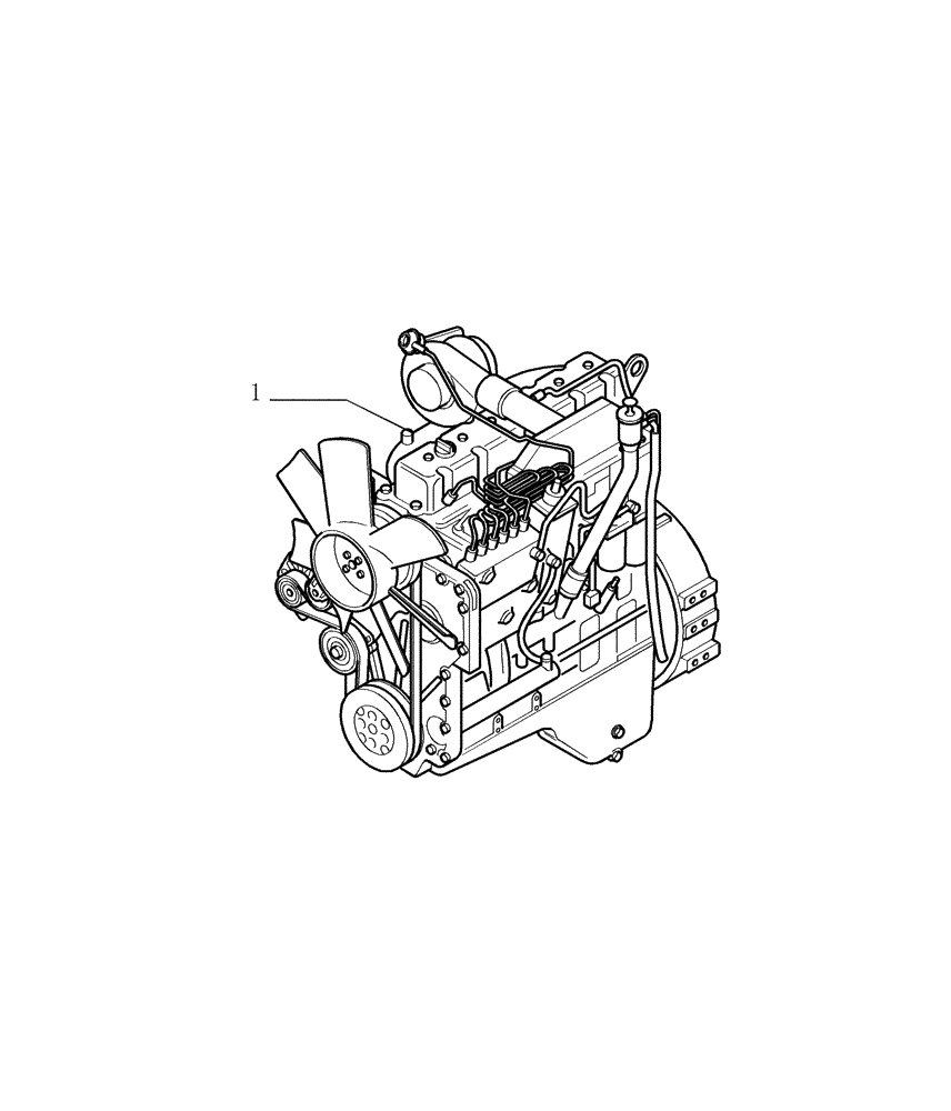 Схема запчастей Case 1850K LT - (9.021[02]) - ENGINE - VERSION (02) - OPTIONAL CODE 76076980 (19) - OPTIONS