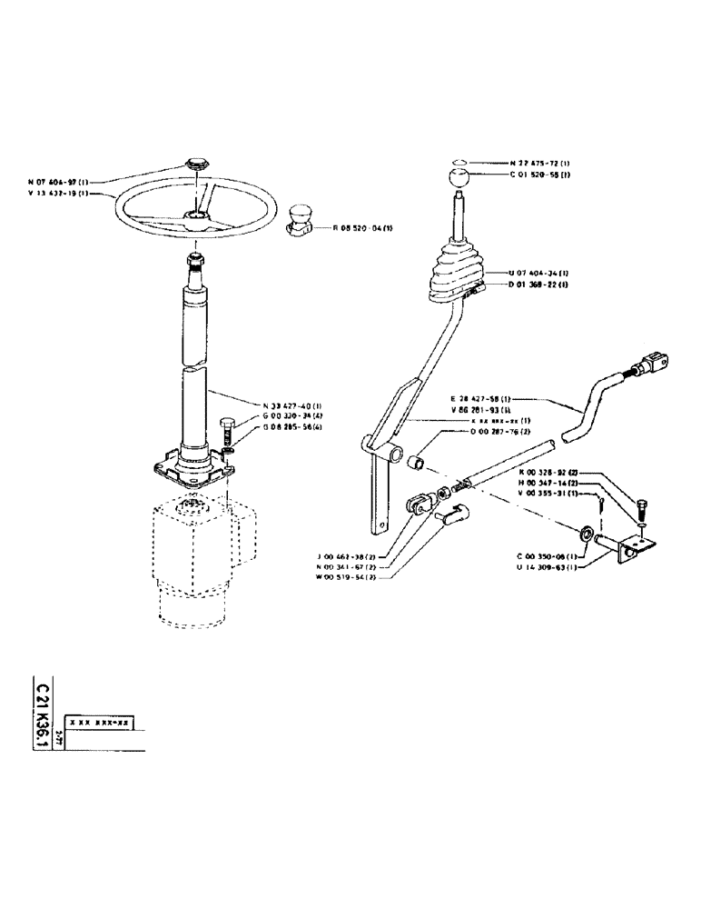 Схема запчастей Case 75P - (048) - VALVE BANK CONTROLS (05) - UPPERSTRUCTURE CHASSIS