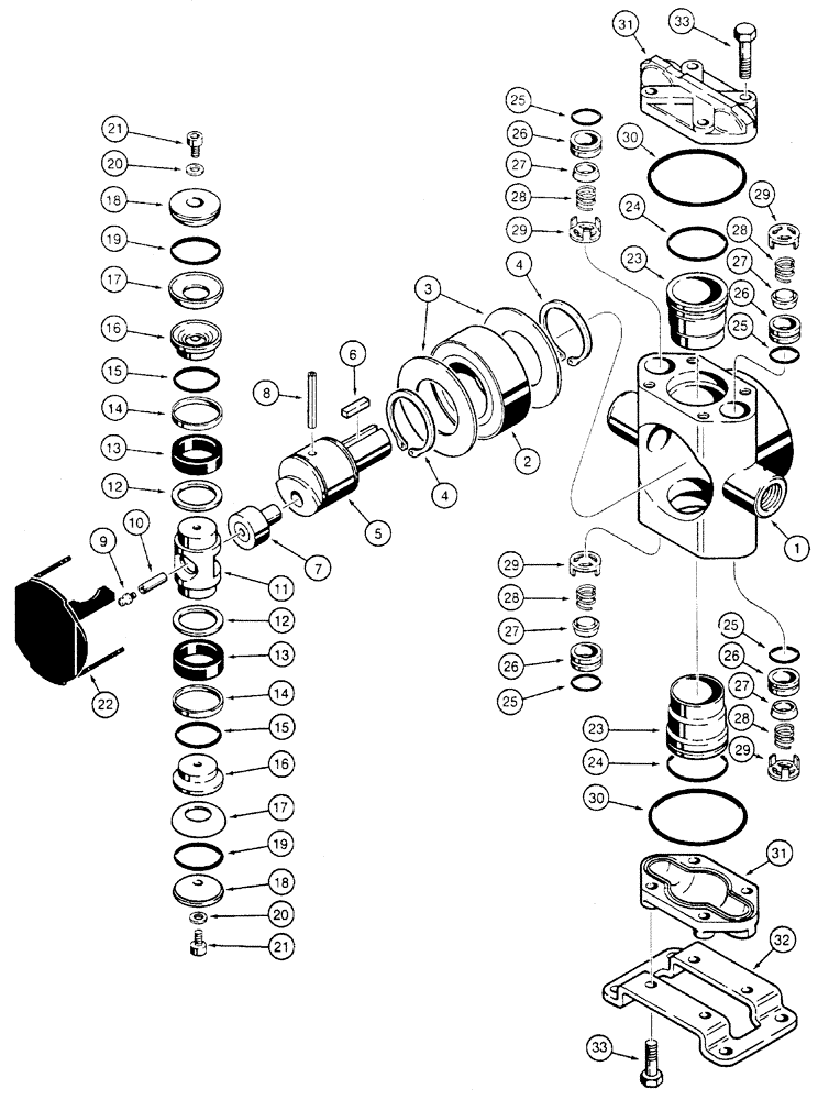 Схема запчастей Case 460 - (9-84) - HYDRA-BORER WATER PUMP ASSEMBLY, H668442 (09) - CHASSIS/ATTACHMENTS