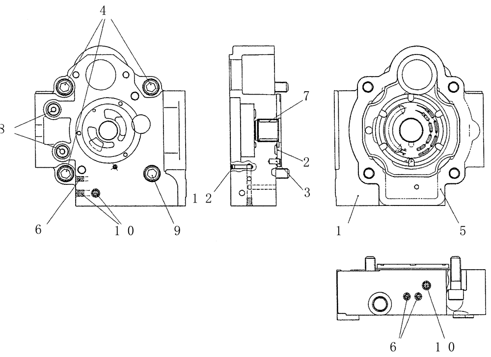 Схема запчастей Case CX36B - (HC404-01[1]) - COVER ASSEMBLY (35) - HYDRAULIC SYSTEMS