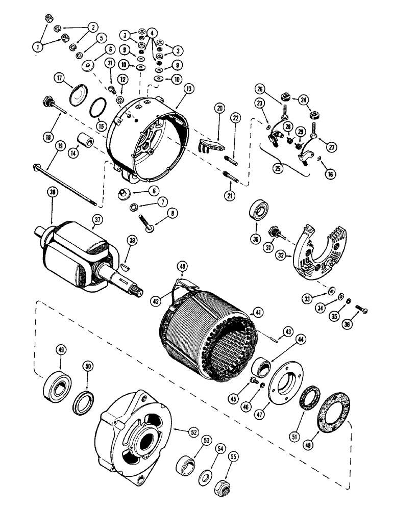 Схема запчастей Case W10B - (061G) - A18436 ALTERNATOR, (377) SPARK IGNITION ENGINE (04) - ELECTRICAL SYSTEMS