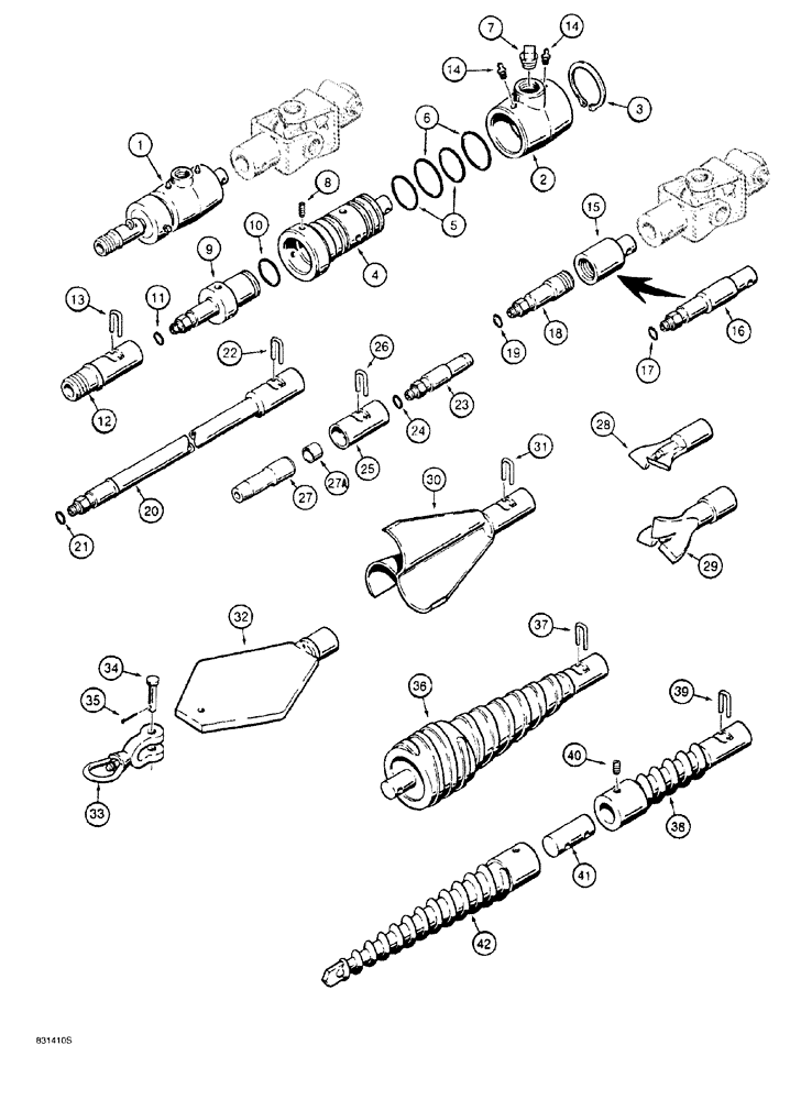 Схема запчастей Case 760 - (09-118) - HYDRA-BORER COUPLER AND BORING ATTACHMENTS (89) - TOOLS