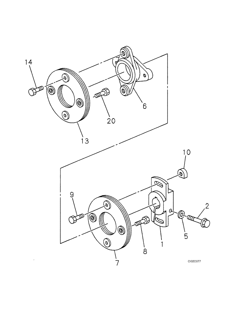 Схема запчастей Case CX460 - (03-12) - PUMP COUPLING (03) - FUEL SYSTEM