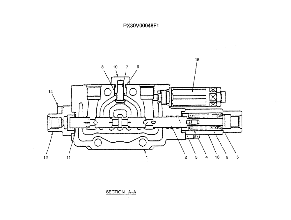 Схема запчастей Case CX36B - (07-003) - VALVE ASSY CONTROL (DOZER) ELECTRICAL AND HYDRAULIC COMPONENTS