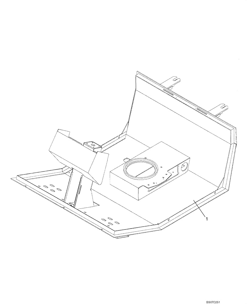 Схема запчастей Case SV208 - (09-37[01]) - PLATFORM (GROUP 150) (ND001504) (09) - CHASSIS/ATTACHMENTS