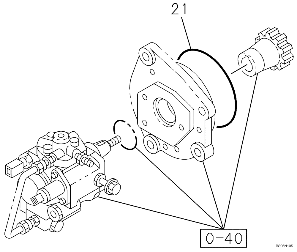 Схема запчастей Case CX240BLR - (03-09) - FUEL SYSTEM (03) - FUEL SYSTEM