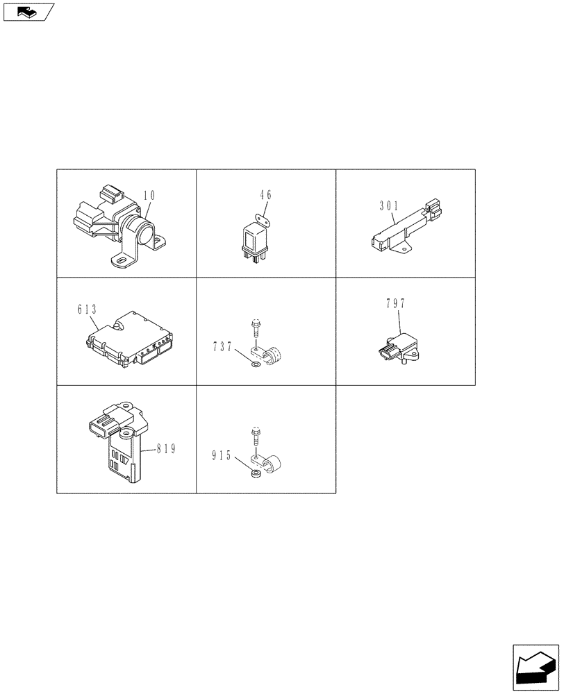 Схема запчастей Case CX145C SR - (55.510.AB[09]) - ENGINE ELECTRICAL CONTROL (55) - ELECTRICAL SYSTEMS