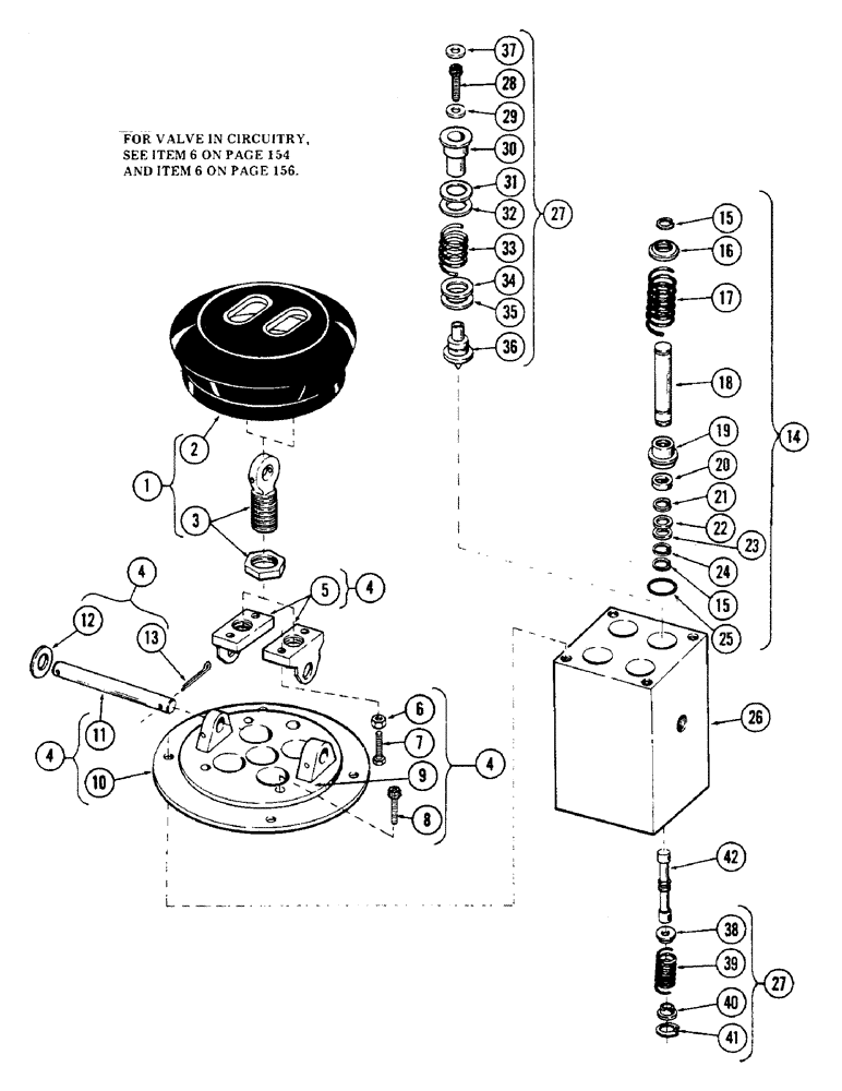 Схема запчастей Case 50 - (256) - HAND AND FOOT CONTROL VALVE, (USED ON UNITS W/ SN. 6280345 AND AFTER)(SN.6279926 & AFTER) (35) - HYDRAULIC SYSTEMS