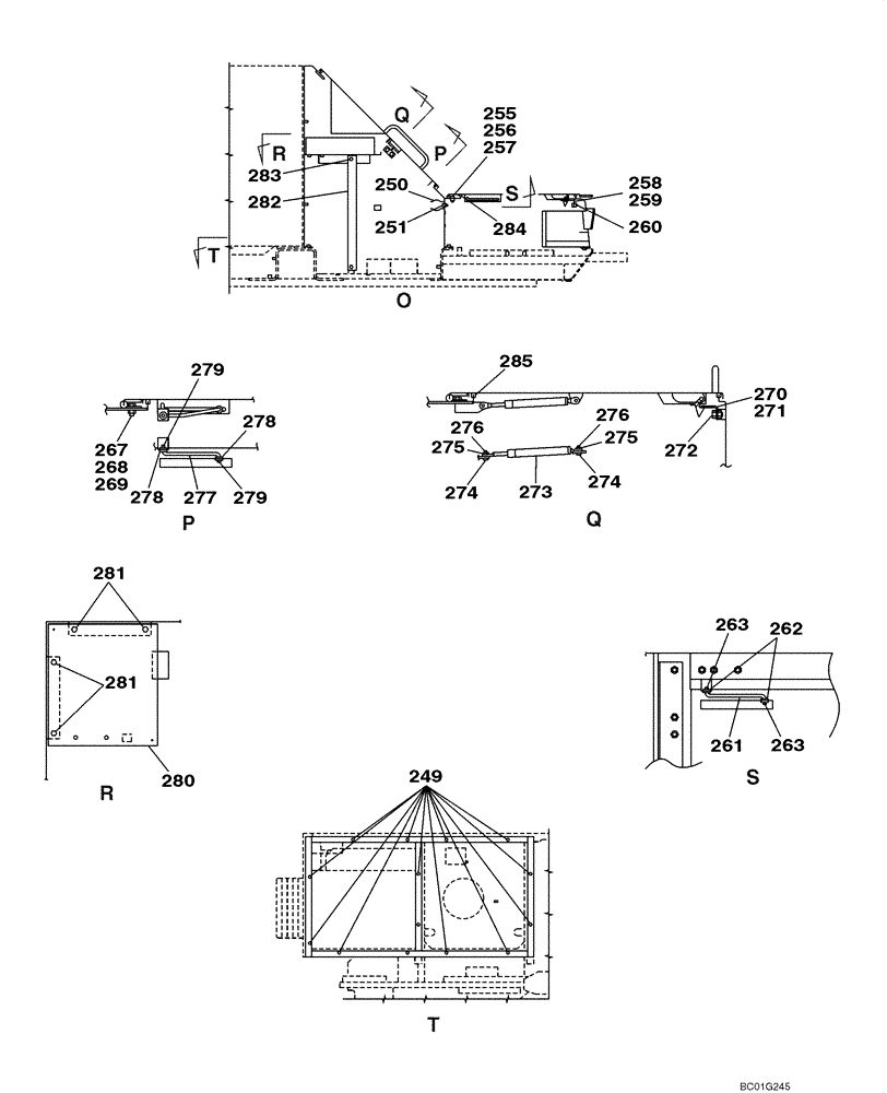 Схема запчастей Case CX800 - (09-12) - FRAMES, COVERS - INSULATION (09) - CHASSIS