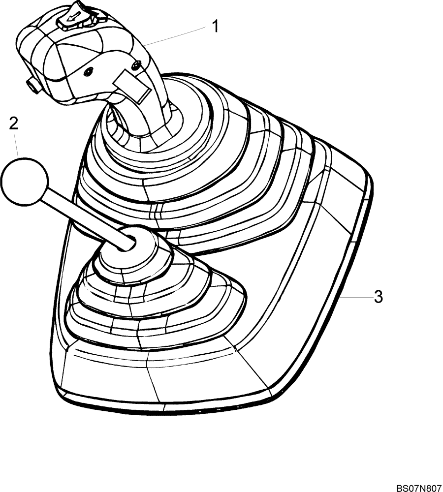 Схема запчастей Case 321E - (32.453[3805167000]) - GEARSHIFT LEVER & BELLOWS (90) - PLATFORM, CAB, BODYWORK AND DECALS