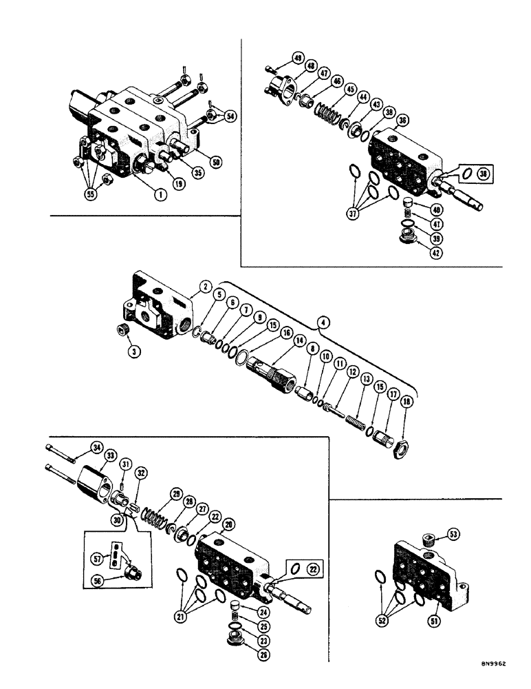 Схема запчастей Case 800 - (264) - R14047 EQUIPMENT CONTROL VALVE (07) - HYDRAULIC SYSTEM