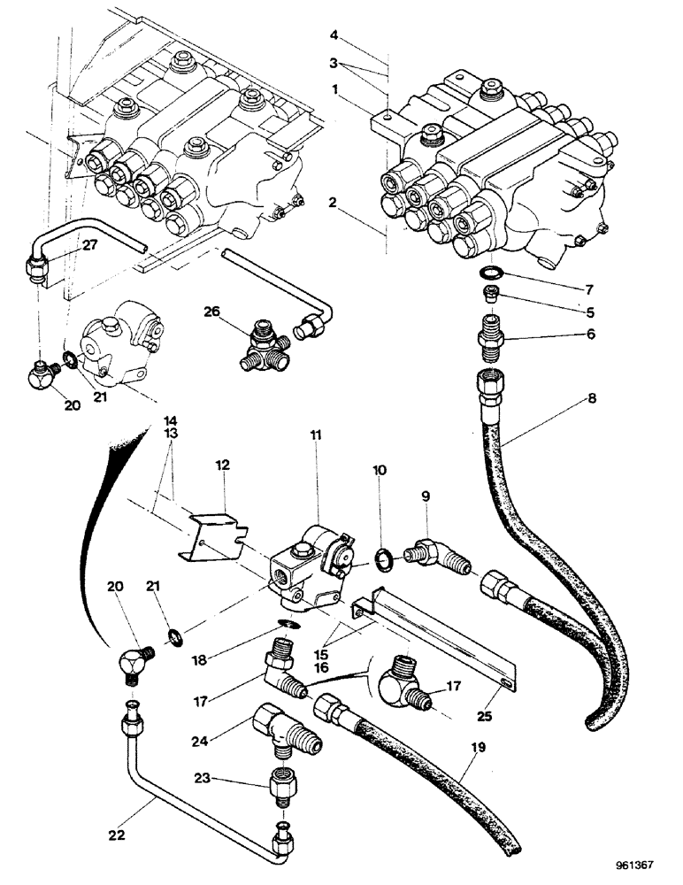 Схема запчастей Case 580G - (266) - SIDESHIFT BACKHOE - BOOM LOCK HYDRAULIC CIRCUIT UP TO NO. 3.948.949 (08) - HYDRAULICS