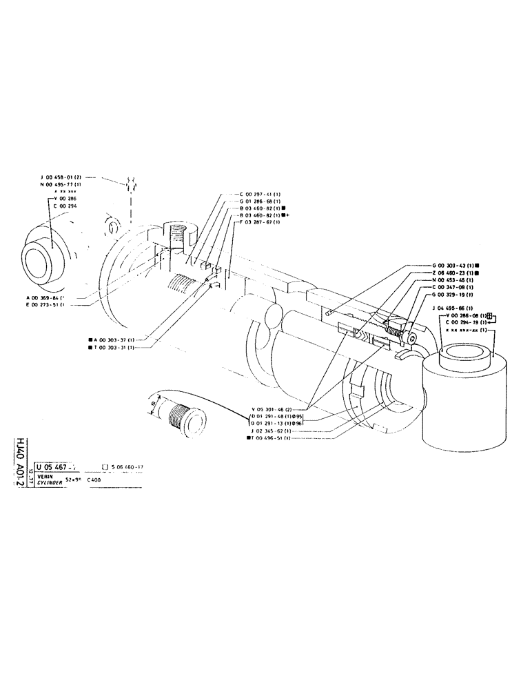 Схема запчастей Case LC80 - (182) - CYLINDER 