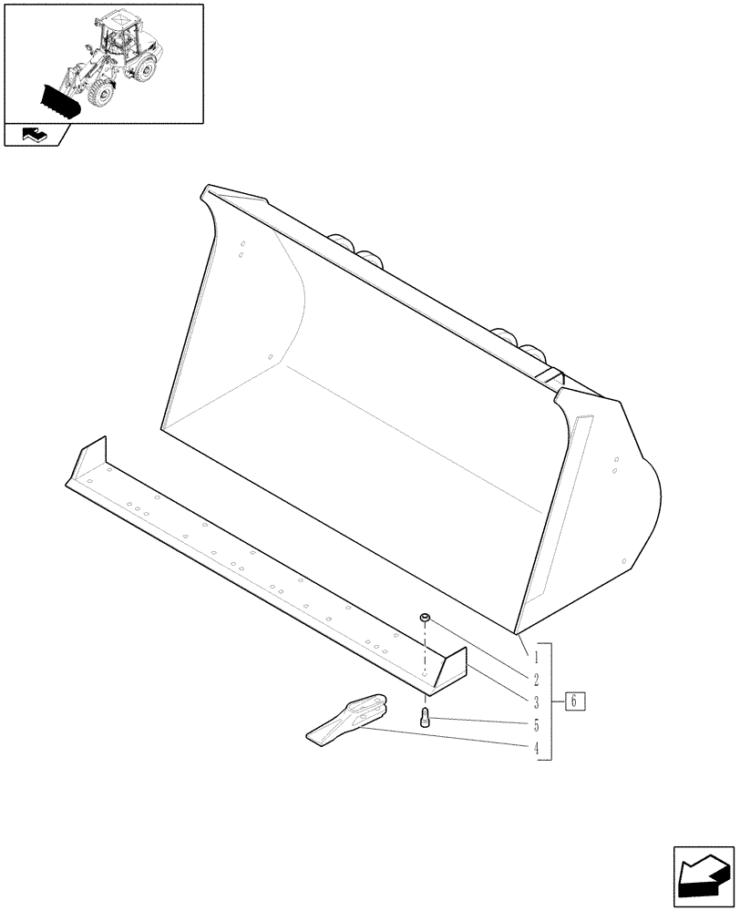 Схема запчастей Case 121E - (694[02]) - (0.8M³) X 2050MM STANDARD BUCKET WITH BOLTED TEETH - AFTER DATE 15 JUNE, 2011 (09) - LOADER/BACKHOE