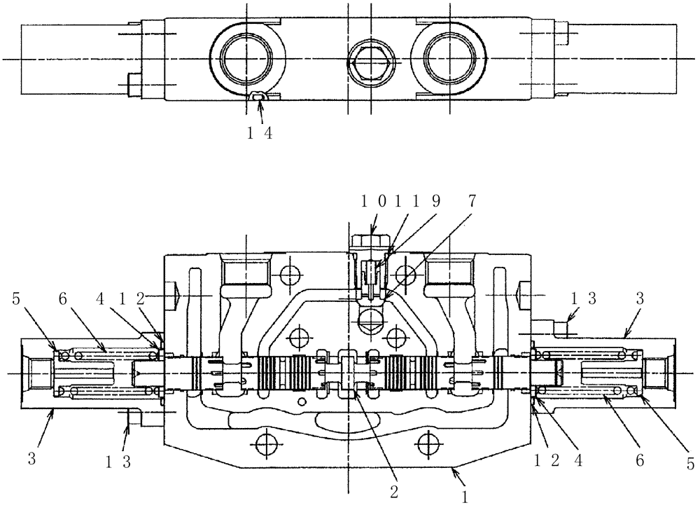 Схема запчастей Case CX31B - (HC003-01) - VALVE ASSY, CONTROL (SLEWING) (00) - GENERAL & PICTORIAL INDEX