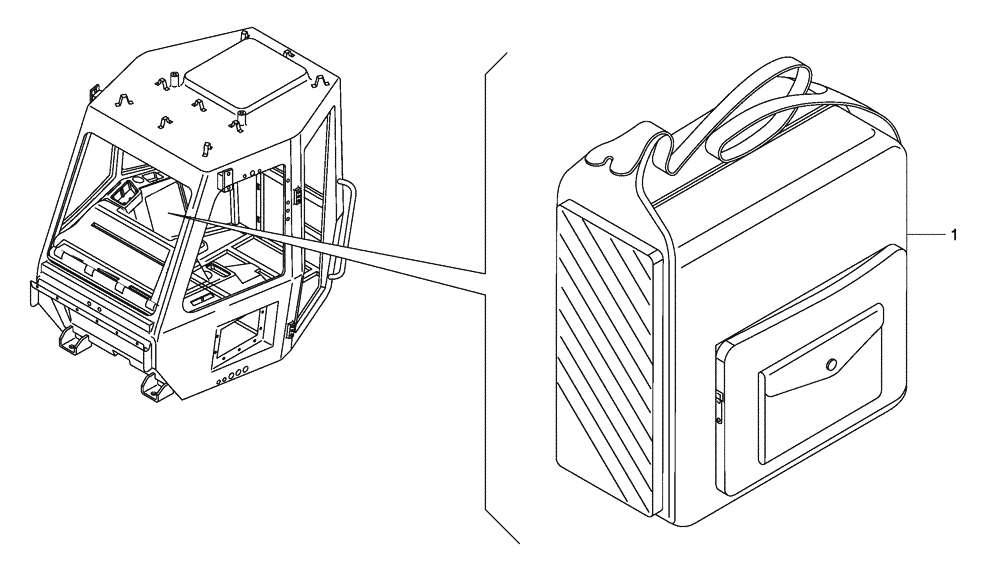 Схема запчастей Case 330 - (67A00001350[01]) - VARIOS ELECTRICAL EQUIPMENTS - OPTION (13) - Electrical System / Decals